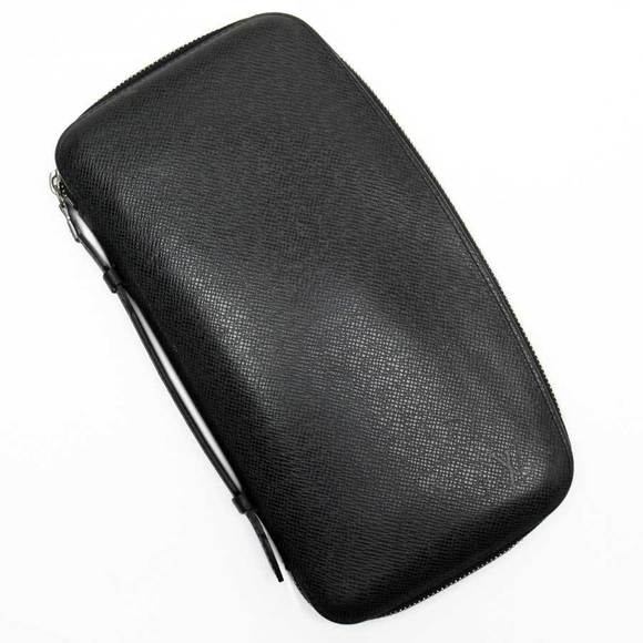 Prada Wallet black triangle Saffiano leather - Picture 1 of 3
